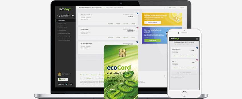 Ecopayz Responsive Screenshots