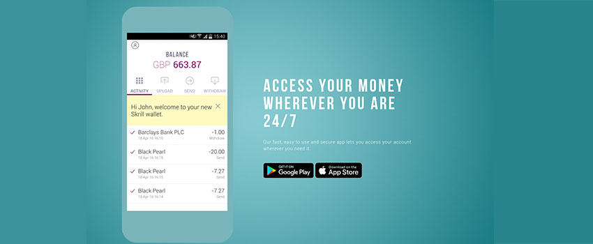 Moneybookers (Skrill) on Mobile